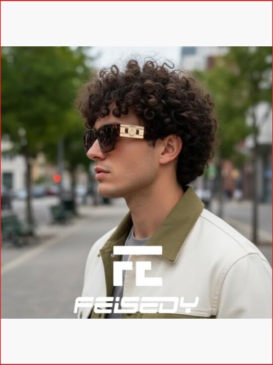 Retro Trendy Rectangle Polarized Sunglasses with UV Protection